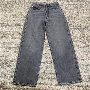 Everlane The Way High straight leg Charcoal Denim Jeans sz 25